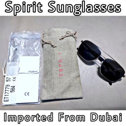 Original Spirit Black Stylish Sunglasses For Men's & Women's Imported From Dubai