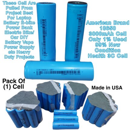 Lithium-ion 18650 Rechargeable Battery Cell 3.7 Volt